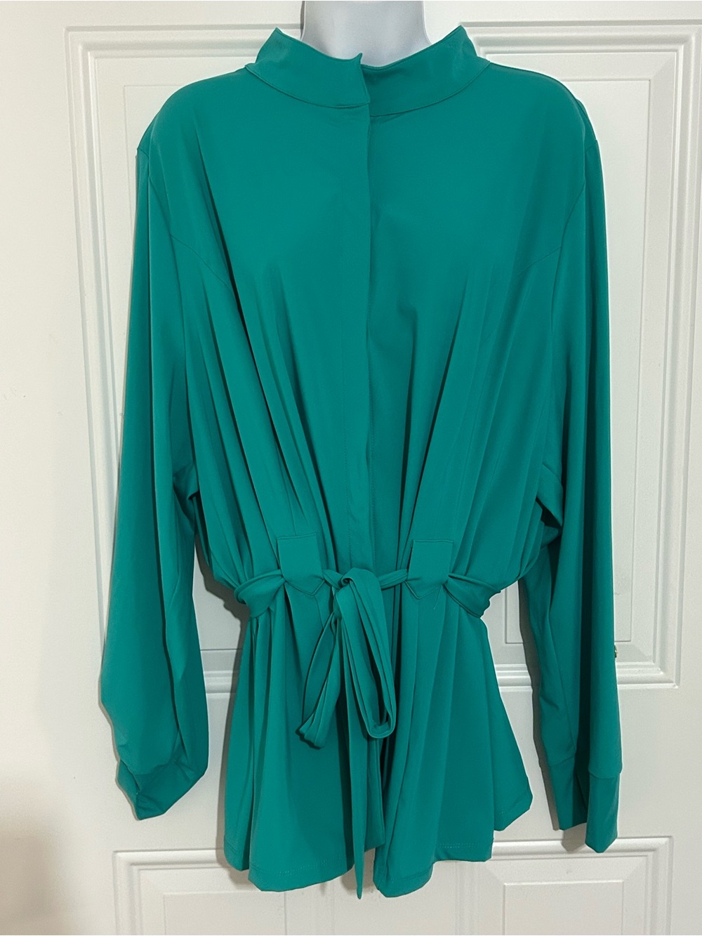 AmberNoon II Teal Tie-Waist Swim Coverup
